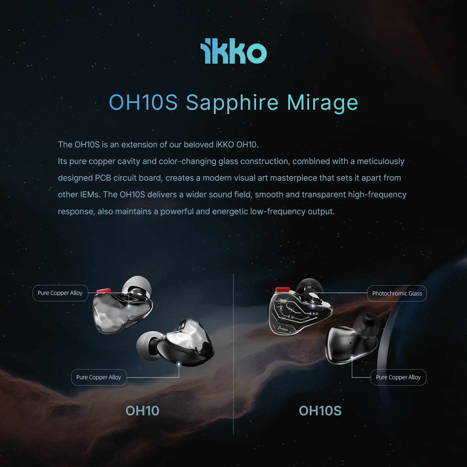 ikko audio Sapphire Mirage OH10S-audio-headphones-earbuds-earphone-music-sound-dynamic-hifi-audiophile-review-ear phone-headset-wired-luxury-high-fidelity